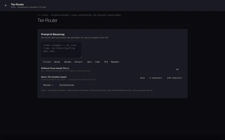 XDAB Tier-Router: automatische Modellwahl nach Aufgabe